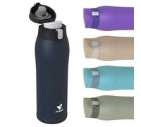 AORIN 18/8 Stainless Steel Water Bottle, 750ml Vacuum Insulated Metal Bottle, Leakproof Drinks Bottle, BPA Free, Hot & Cold Compatible, Portable Flask for Gym, Sport, Daily
