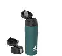 AORIN 18/8 Stainless Steel Water Bottle with 2 Lids, 500ml, Vacuum Insulated Metal Bottle, Leakproof Drinks Bottle, BPA Free, Hot & Cold Compatible, Portable Flask for Gym, Sport, Daily