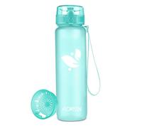 AORIN Sports Water Bottle 350/500/750ml/1L Tritan Leakproof Gym Flask | One-click flip top lid, BPA-free Tritan plastic, removable fruit filter, ideal for school, gym and daily sport