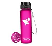 AORIN Sports Water Bottle 350/500/750ml/1L Tritan Leakproof Gym Flask | One-click flip top lid, BPA-free Tritan plastic, removable fruit filter, ideal for school, gym and daily sport