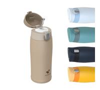 AORIN Stainless Steel Water Bottle, 350ml Insulated Water Bottles with Straw Flip Lid, Double Walled Metal Bottle Keep Drinks Hot & Cold, Leakproof, BPA-Free Flask for Travel, Sport, Gym