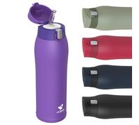 AORIN Stainless Steel Water Bottle, 750ml Insulated Water Bottles with Straw Flip Lid, Double Walled Metal Bottle Keep Drinks Hot & Cold, Leakproof, BPA-Free Flask for Travel, Sport, Gym