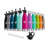 AORIN Vacuum Insulated Stainless Steel Water Bottle - 500ml - 24 hrs Cooling & 12 hrs Keep Warm - BPA Free - metal Water Bottle for Work, Gym, Travel, Sports