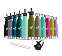 AORIN Vacuum Insulated Stainless Steel Water Bottle - 500ml - 24 hrs Cooling & 12 hrs Keep Warm - BPA Free - Mental Water Bottle for Work, Gym, Travel, Sports