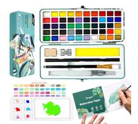 Aoriyar Watercolour Paint Travel Set with Palette, 50 Colour