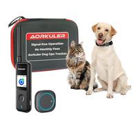 Aorkuler Outdoor GPS Dog Tracker for No-Signal Areas - Outdoor Pet Locator Finder Tracker, Real-Time Tracking for Hiking/Walking/Camping, Works in Remote Wilderness/Farms/Large Parks
