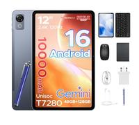 Aorlym P12 Tablet Android 16, 12 Inch Tablets, 48GB RAM + 128GB ROM/2TB TF, IPS 2.4K,120Hz Display, 10000mAh, 5G WiFi, T7280 Octa-core, 8MP+13MP, Gemini AI, Tablet with keyboard, Support Face ID, OTG