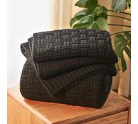 Aormenzy 60x80 Soft Cozy Acrylic Cable Knit Throw Blanket for Couch Sofa Bed, Black