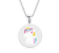 AOROCO Necklace for Women- Unicorn Butterfly Sloth Rabbit Flamingo Panda Dolphin Bee Elephant Giraffe Turtle Angel Koala Bee Necklace Jewelry Gifts, Stainless Steel, No Gemstone