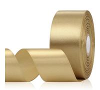 Aoropo Champagne Gold Satin Ribbon 1-1/2 Inch 30 Yards, Champagne Gold Ribbon for Gift Wrapping, Floral Arrangement, Crafts, Christmas, Wedding Party