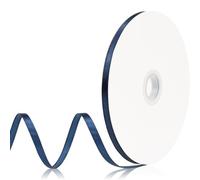 Aoropo Navy Blue Satin Ribbon 1/4 Inch x 120 Yards, Solid Polyester Fabric Ribbon for Gift Wrapping, Floral Arrangements, Crafts, Wedding, Hair Bows, Party Supplies