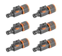 AOROPS Coupling with Regulating Valve, Pack of 6 Hose Coupling with Regulating Valve, Garden Hose Coupling Accessories Garden Hose Connector for Water Hose 1/2 Inch