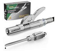 AORRZER Grease Gun Needle Tip & Grease Gun Coupler Set,Upgrade Narrow Needle Dispenser for Grease Gun, Grease Zerk Fittings Compatible with All Grease Guns 1/8" NPT Threads