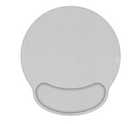 AORTDES Laptop Computer Gaming Mouse Pad with Wrist Rest Support,Ergonomic Memory Foam Mouse Mat,Non-Slip Rubber Base Office Work Desk Pad,Comfortable & Pain Relief (Light Grey)