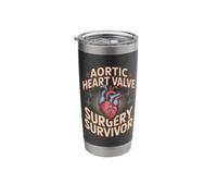 Aortic Heart Valve Surgery Survivor Open Heart Warrior Stainless Steel Insulated Tumbler