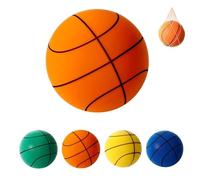 Aortom Silent House Basketball, Quiet Indoor Safe Premium Foam Ball for Training, Grooved PU Foam Design for Realistic Bounce, for Youth (Orange,5 (27.5"))