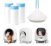 Aoruefar 45 Pcs XL Cat Litter Tray Liners with Handles, 15.75" x 23.03", Heavy Duty Leak-Proof and Tear-Resistant Cat Litter Bags, Thick Odour Control Cat Litter Liners for Large Litter Boxes