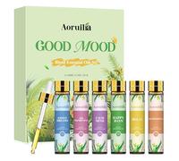 Aoruilia Essential Oil Blends Set 6 x 10ml, Well-Being Essential Oils for Diffusers for Home, Aromatherapy, Good Mood - Happy Days, Relax, Refreshing, Sweet Dreams, Air Freshening, Calm Mind
