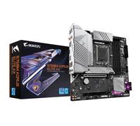GIGABYTE B760M AORUS ELITE AX Motherboard - Supports Intel Core 14th Gen CPUs, 12*+1+1 Phases Digital VRM, up to 7800MHz DDR5 (OC), 2xPCIe 4.0 M.2, Wi-Fi 6E, 2.5GbE LAN, USB 3.2 Gen 2