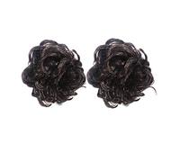 AorviDesigns™ Set of 2, Funky Clutcher, Brown Hair Extension Hair Accessory Set (Brown)