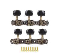 AOS-022 Classical Guitar Machine Head 1:16 with Advanced Plating Strings Tuning Peg Keys 2Pcs/Pair(Bronze)