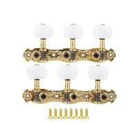 AOS-022 Classical Guitar Machine Head 1:16 with Advanced Plating Strings Tuning Peg Keys 2Pcs/Pair(Gold)