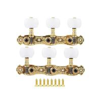 AOS-022 Classical Guitar Machine Head 1:16 with Advanced Plating Strings Tuning Peg Keys 2Pcs/Pair(Gold)