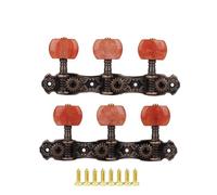 AOS-022 Classical Guitar Machine Head 1:16 with Advanced Plating Strings Tuning Peg Keys 2Pcs/Pair(Purple Bronze)