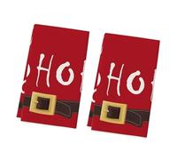 AOSAIXIS Absorbent Christmas Kitchen Towels With Festival Pattern Reusable Microfiber Cleaning Cloth Festive Kitchen Towels