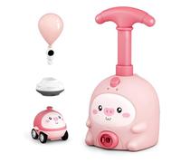 AOSAIXIS Cartoon Animal Balloon Toy, Air Powered Launching Car Science for Physical Development Holiday, Fun Air Powered Car Toy for Kids