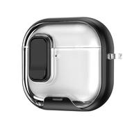 AOSAIXIS Reinforced Earphones Case With Auto-Open Top & Shockproof Phone Stand TPU Case For Earphones,Full-Body Protective Cover With Carabiner, Kickstand For Hands-Free Viewing