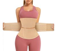 AOSBOEI Waist Trainer for Women Workout Waist Cincher Trimmer Underbust Corset Tummy Control Hourglass Body Shapewear, Beige, XXL