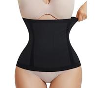 AOSBOEI Women Waist Trainer Shapewear Tummy Control Waist Cincher Body Shaper For Weight Loss Postpartum Recovery Belt, Black, L-x-L