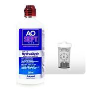 Aosept Plus Contact Lens Hydraglyde with anti-bacterial lens container, 360 ml