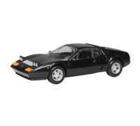 Aoshima Bunka Kyozai (Aoshima) Raku-Plastic Snap Kit No. 26-BK Ferrari 512 BB (Black) 1/32 Scale Color-Coded Plastic Model
