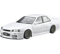 Aoshima Nissan URAS ER34 R34 GTR SKYLINE TYPE-R '01 2001 1/24 Scale Model Kit