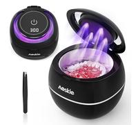 Aoskie Ultrasonic Retainer Cleaner, 42kHz/30W Ultrasonic Cleaner for Dentures, Aligner, Mouthguard, Jewelry, Toothbrush Head, 180ML Portable Retainer Cleaner Machine for Dental Appliances