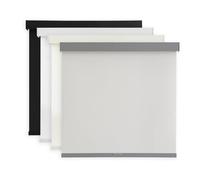 AOSKY Light Filtering Roller Shades Cordless Blinds for Windows, Free-Stop Shades with Valance, 99% Blackout, Thermal Insulated Fabric, UV Protection, Natural Woven Blinds（23" W x 72" H, Grey）