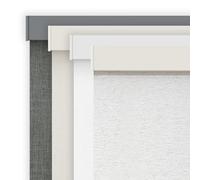 AOSKY Linen Roller Blinds Shades for Indoor Windows Pull Down Cordless Blackout Black Out Window Shade 32 inch Blinds for Home Linen