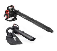 AOSOME BV3405 3 in 1 Leaf Blower - 25.4cc Garden Vacuum & Mulcher Shredder - with Harness Strap, 60L Collection Bag, 12:1 Shreddering Ratio, 2-Stroke Petrol Engine, Lightweight