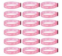Aospkle 18PCS WWJD Christian Bracelet Pack for Women Men, Jesus Gifts Bracelets Bulk, WWJD Bracelets - What Would Jesus Do Bracelet, 18 Pink