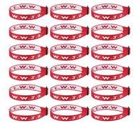 Aospkle 18PCS WWJD Christian Bracelet Pack for Women Men, Jesus Gifts Bracelets Bulk, WWJD Bracelets - What Would Jesus Do Bracelet, 18 Red