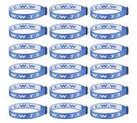 Aospkle 18PCS WWJD Christian Bracelet Pack for Women Men, Jesus Gifts Bracelets Bulk, WWJD Bracelets - What Would Jesus Do Bracelet, 18 Royal Blue