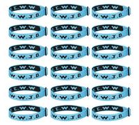 Aospkle 18PCS WWJD Christian Bracelet Pack for Women Men, Jesus Gifts Bracelets Bulk, WWJD Bracelets - What Would Jesus Do Bracelet, 18 Blue