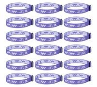 Aospkle 18PCS WWJD Christian Bracelet Pack for Women Men, Jesus Gifts Wristbands, WWJD Bracelets - What Would Jesus Do Bracelet, Polyester Fibre, no gemstone