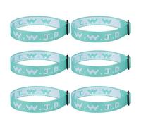 Aospkle 6PCS/12PCS WWJD Bracelet Pack for Women Men, Christian Gifts Wristbands, WWJD Bracelets - What Would Jesus Do Bracelet, 6 Green
