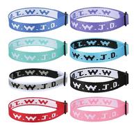 Aospkle 6PCS WWJD Bracelet for Women Men, Christian Gifts Wristbands, WWJD Rubber Bracelets - What Would Jesus Do Bracelet, One Size, Silicone, no gemstone