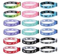 Aospkle 6PCS WWJD Bracelet for Women Men, Christian Gifts Wristbands, WWJD Rubber Bracelets - What Would Jesus Do Bracelet, One Size, Silicone, no gemstone