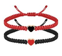 Aospkle Couple Matching Bf and Gf Bracelets, Best Friend Friendship Adjustable Stretch Bracelet for Him and Her, Braid, no gemstone