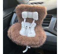 Aosrioylt Car Seat for Labubu Doll, Labubu Car Seat for Car Decorations, Doll Car Seat with Soft Furry Cushion, Have a Seat Labubu, Baby Doll Car Seat(E)